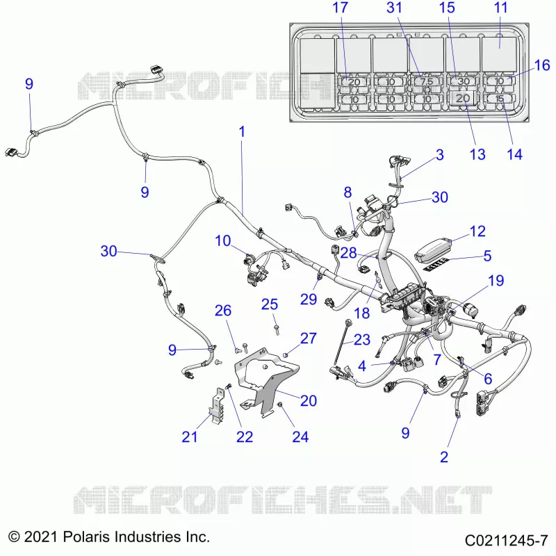 ELECTRICITE, MAIN WIRE HARNESS