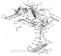 SUSPENSION AVANT AND SKI 600 XC 0971776 AND EUROPEAN 600 XC E971776 (4937933793B001)