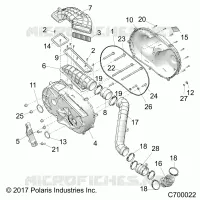 DRIVE TRAIN, COUVERCLE D'EMBRAYAGE AND DUCTING