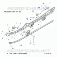 SUSPENSION, RAIL, LH/RH
