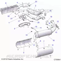 ENGINE, ECHAPPEMENT