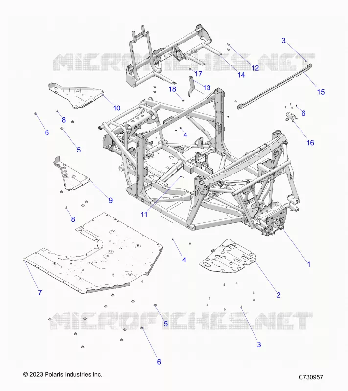 CHASSIS, MAIN FRAME AND SKID PLATES