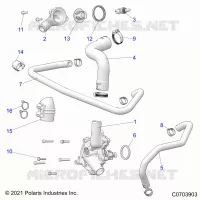 MOTEUR, WATERPUMP AND BYPASS