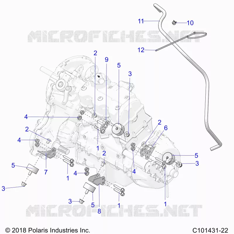 ENGINE, TRANSMISSION MOUNTING & LONG BLOCK