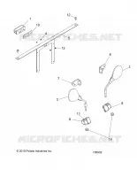 RETROVISEURSS AND LICENSE PLATE BRACKET