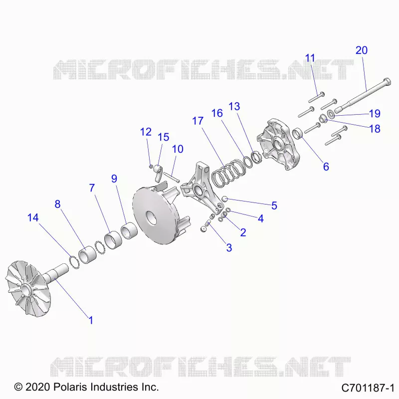 SYSTÃˆME DE TRANSMISSION, PRIMARY CLUTCH