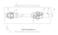 DRIVE TRAIN, FRONT ARBRE DE TRANSMISSION
