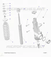 SUSPENSION, JAMBE DE FORCE AVANT