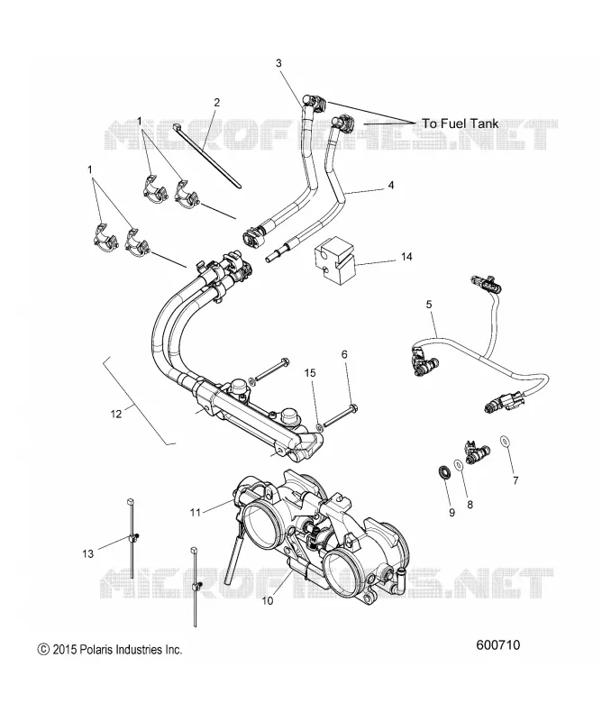 SYSTÃˆME D'ALIMENTATION, RAIL, LINES AND THROTTLE BODY