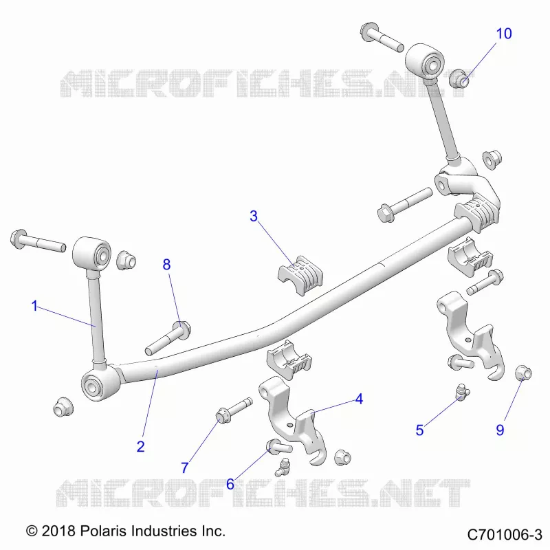 SUSPENSION, FRONT BARRE STABILISATRICE- Z22NAK99AK/AR/BK/BR/NAV99AK/AR/BK/BR (C701006-3)