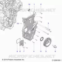 MOTEUR, FRONT COVER ASSEMBLY