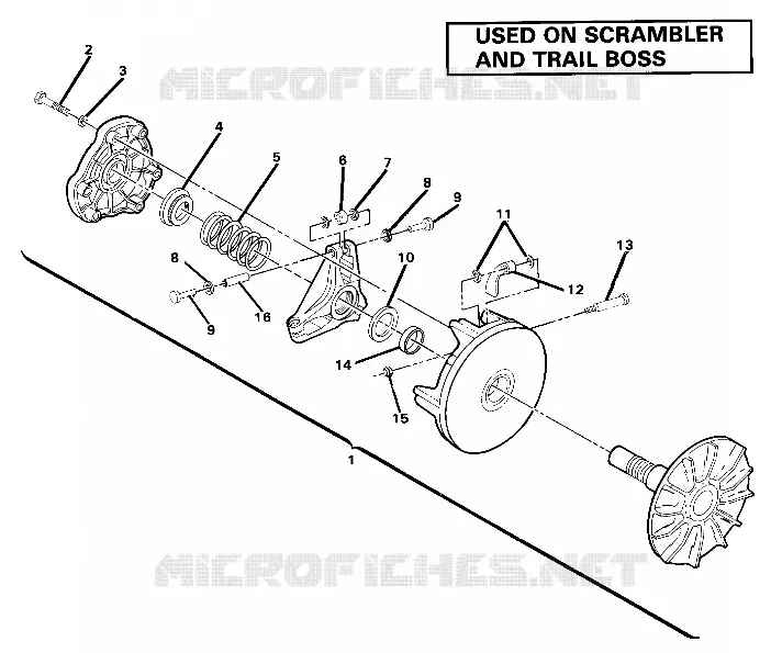 EMBRAYAGE DE TRANSMISSION ASSEMBLY. (4910981098035A)