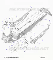 CHASSIS, PROTECTION D'EMBRAYAGE, FOOTRESTS, AND RUNNINGBOARDS