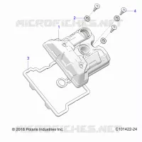 ENGINE, COUVERCLE SOUPAPE