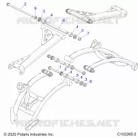 SUSPENSION ARRIERE CONTROL ARM MOUNTING