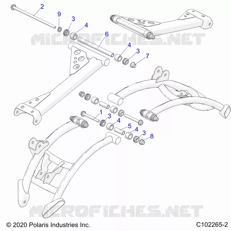 SUSPENSION ARRIERE CONTROL ARM MOUNTING