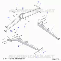 SUSPENSION ARRIERE CONTROL ARMS