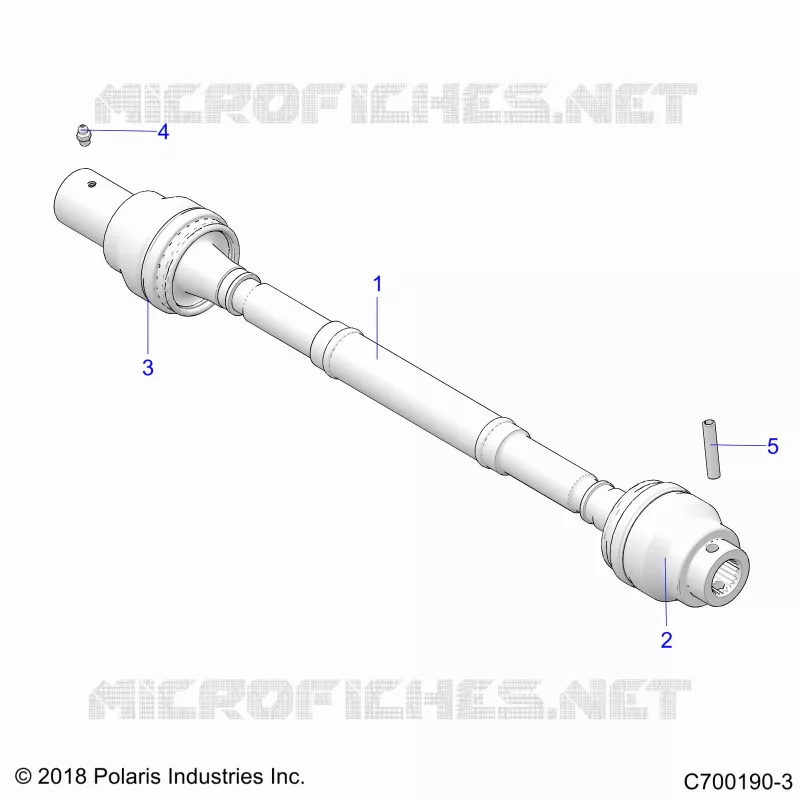 SYSTÃˆME DE TRANSMISSION, FRONT PROP SHAFT