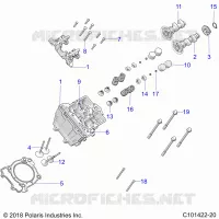 ENGINE, CULASSE, CAMS AND VALVES