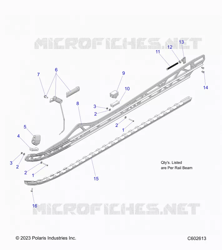SUSPENSION, RAIL BEAM MOUNTING, LH/RH