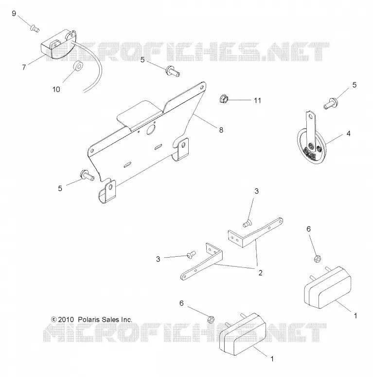 CLIGNOTANTSS, HORN and LICENSE PLATE LIGHT