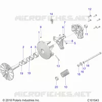 SYSTÃˆME DE TRANSMISSION, PRIMARY CLUTCH