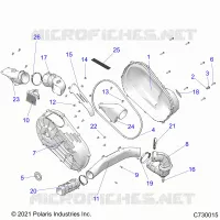 SYSTÃˆME DE TRANSMISSION, CLUTCH COVER AND DUCTING