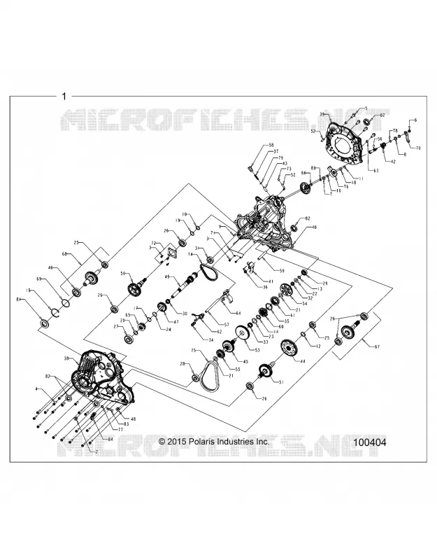 SYSTÈME DE TRANSMISSION, MAIN GEARCASE