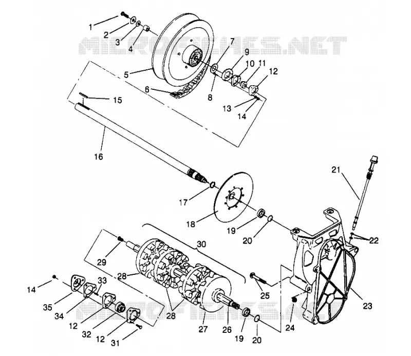 SYSTÈME DE TRANSMISSION XLT 0966756 (4933823382B009)
