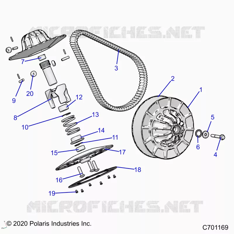 SYSTÃˆME DE TRANSMISSION, SECONDARY CLUTCH