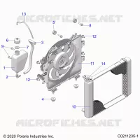ENGINE, SYSTÃˆME DE REFROIDISSEMENT, RADIATOR, FAN & OVERFLOW BOTTLE