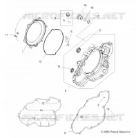 MOTEUR, COUVERCLE D'EMBRAYAGE