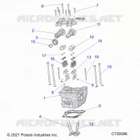ENGINE, CULASSE, CAMS AND VALVES