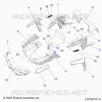CARROSSERIE ARRIERE RACK AND FENDERS