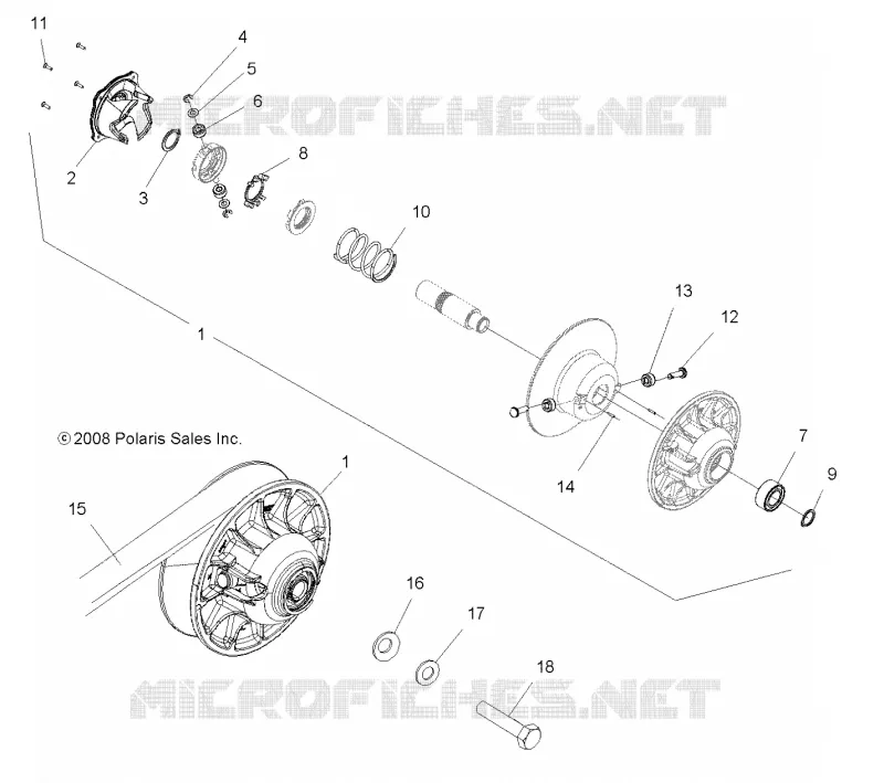 SYSTÈME DE TRANSMISSION, SECONDARY CLUTCH