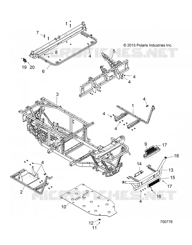 CHASSIS, FRAME AND FRONT BUMPER