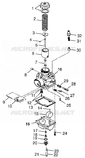 CARBURATEUR 500 RMK 0982964 AND EUROPEAN 500 RMK E982964 (4942634263C013)