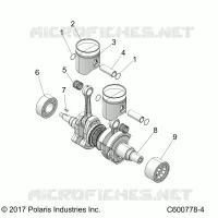 ENGINE, PISTON ET VILEBREQUIN