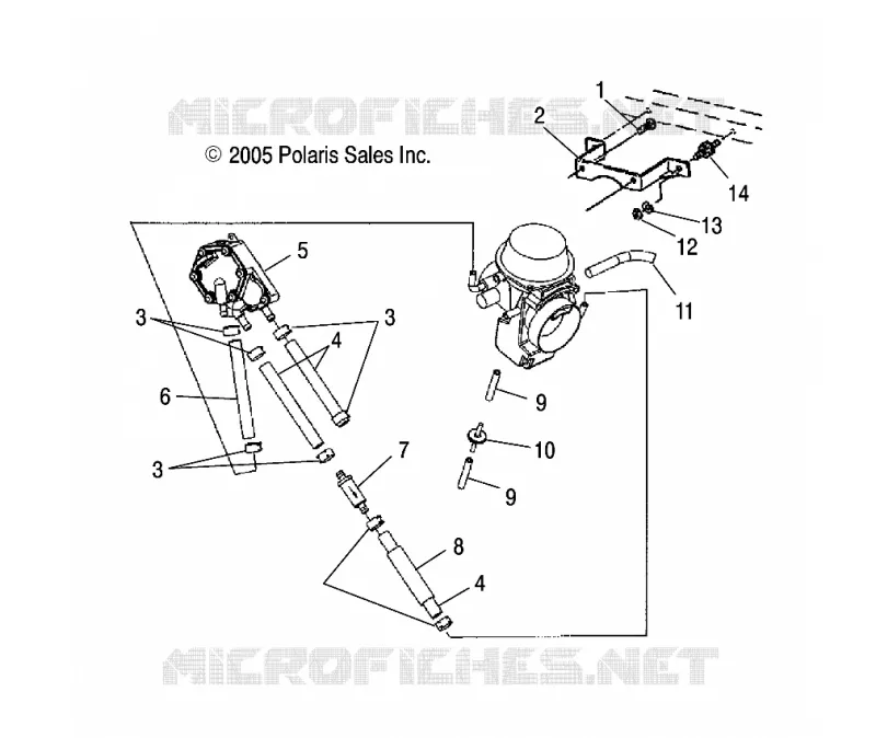 MOTEUR, CARBURATEUR MOUNTING/POMPE A CARBURANT/LINES