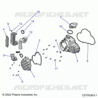 ENGINE, ALTERNATEUR COVER HVAC