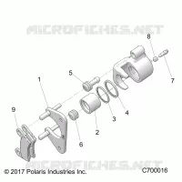 BRAKES, ETRIER DE FREIN ARRIERE