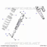 SUSPENSION, REAR SUPPORT AMORTISSEUR 
