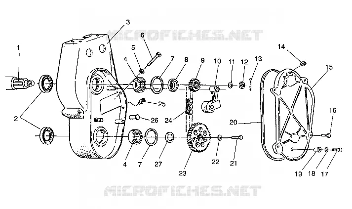 CARTER DE CHAINEE ASSEMBLY LITE/0933433,STARLITE/0933427 AND  LITE DELUXE/0933431 (4922972297014A)