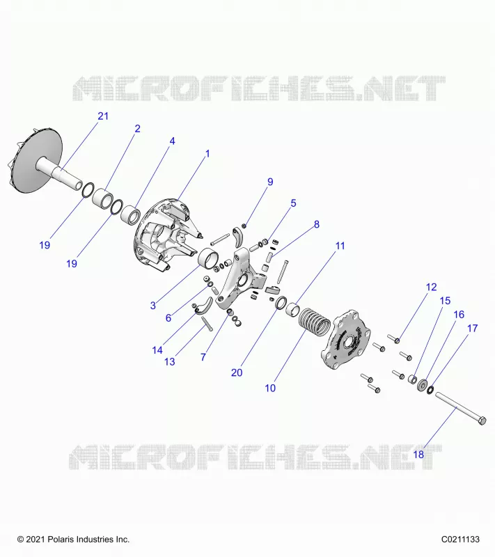 SYSTÃˆME DE TRANSMISSION, PRIMARY CLUTCH