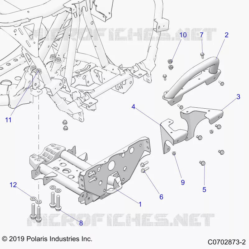 CHASSIS, MOUNTING, FRONT GEARCASE