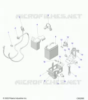 ELECTRICITE, E.S. BATTERY/BOX AND CABLES