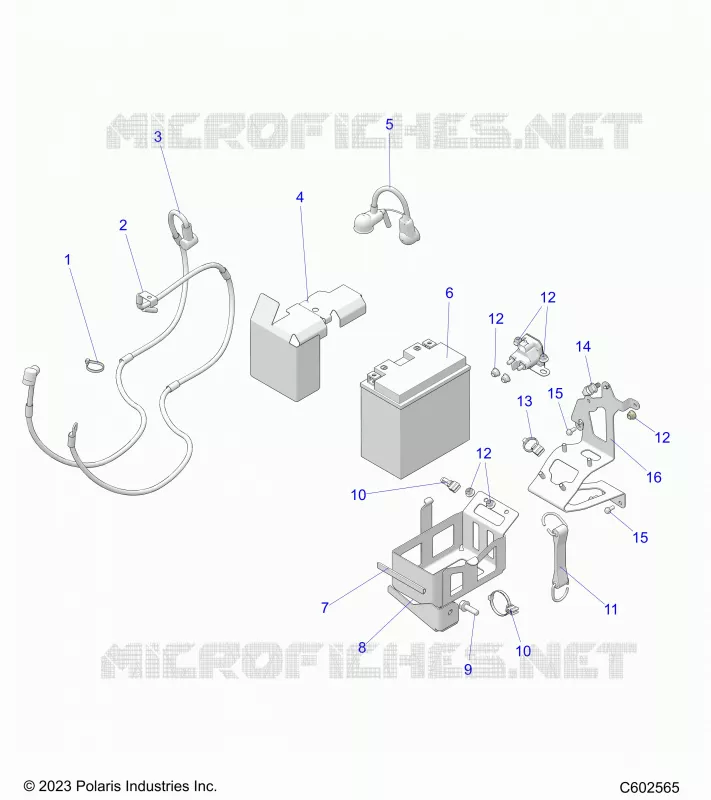 ELECTRICITE, E.S. BATTERY/BOX AND CABLES
