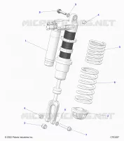 SUSPENSION, AMORTISSEUR AVANT MOUNTING