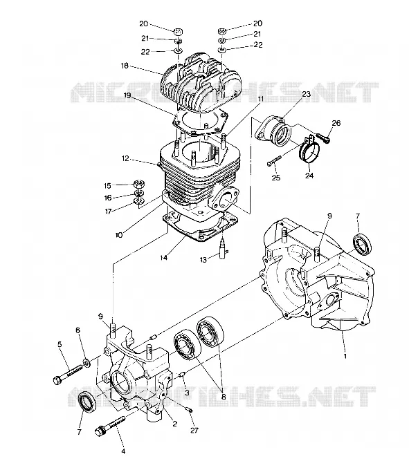CARTERS MOTEUR AND CYLINDRE STAR (4914151415021A)
