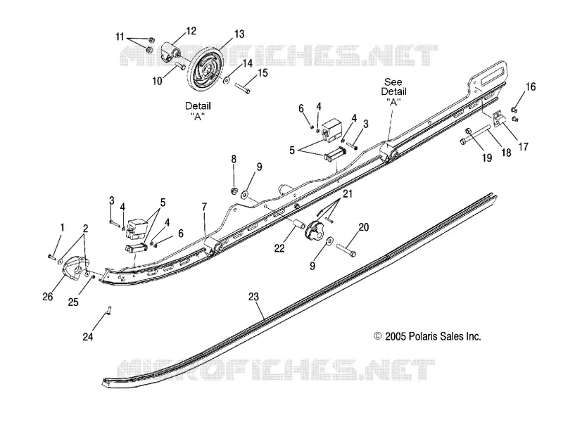SUSPENSION, FIXATION RAIL